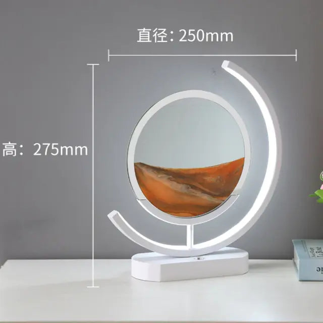 Moving Sand Art Table Lamp Sandscape USB Charging