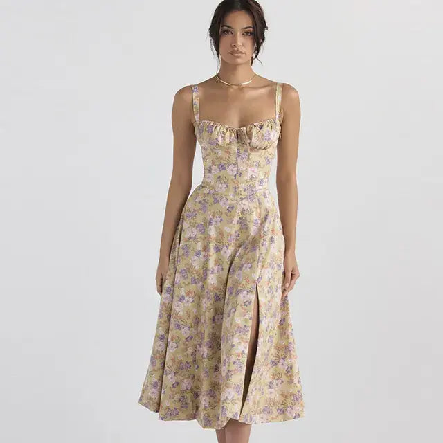 Summer Floral  A-line Dress