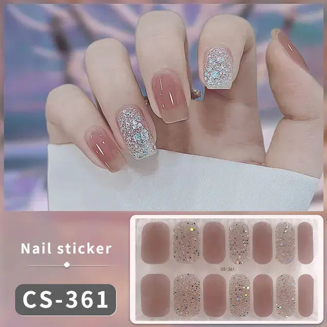 DIY Gel Nail Stickers