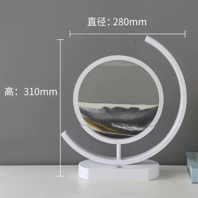 Moving Sand Art Table Lamp Sandscape USB Charging